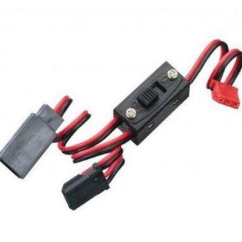 ENERG RECEIVER ON/OFF SWITCH WITH CHARGE LEAD, FUTABA, SPEKTRUM, JR, HITEC.